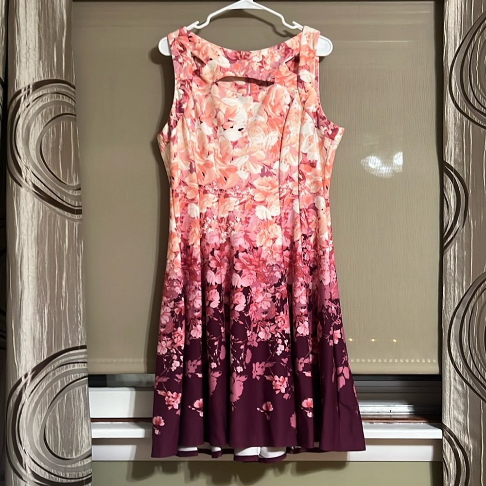 Purple/pink ombré dress. Size 16